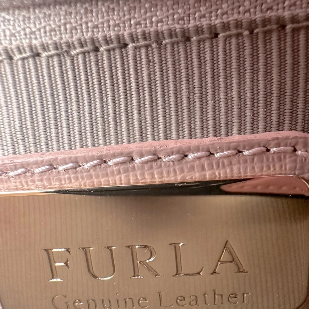 NWOT Furla Julia Pink Studded Bag